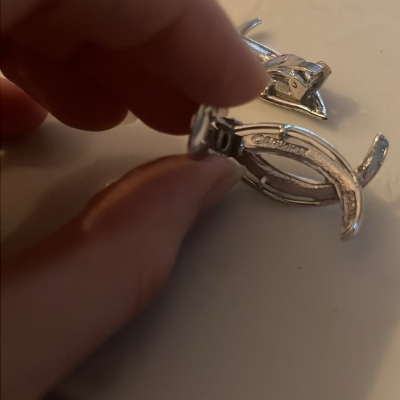 Boucher Silver Clip Earrings Vintage - Picture 3 of 6